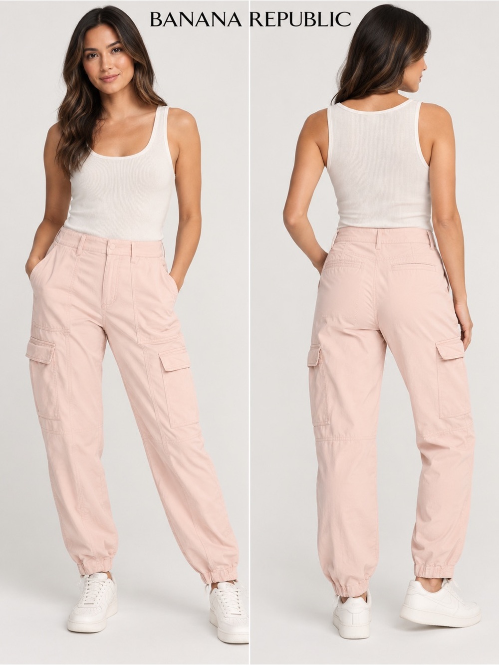 Banana Republic | Women's Pink Cargo Jogger Pants | Size 10